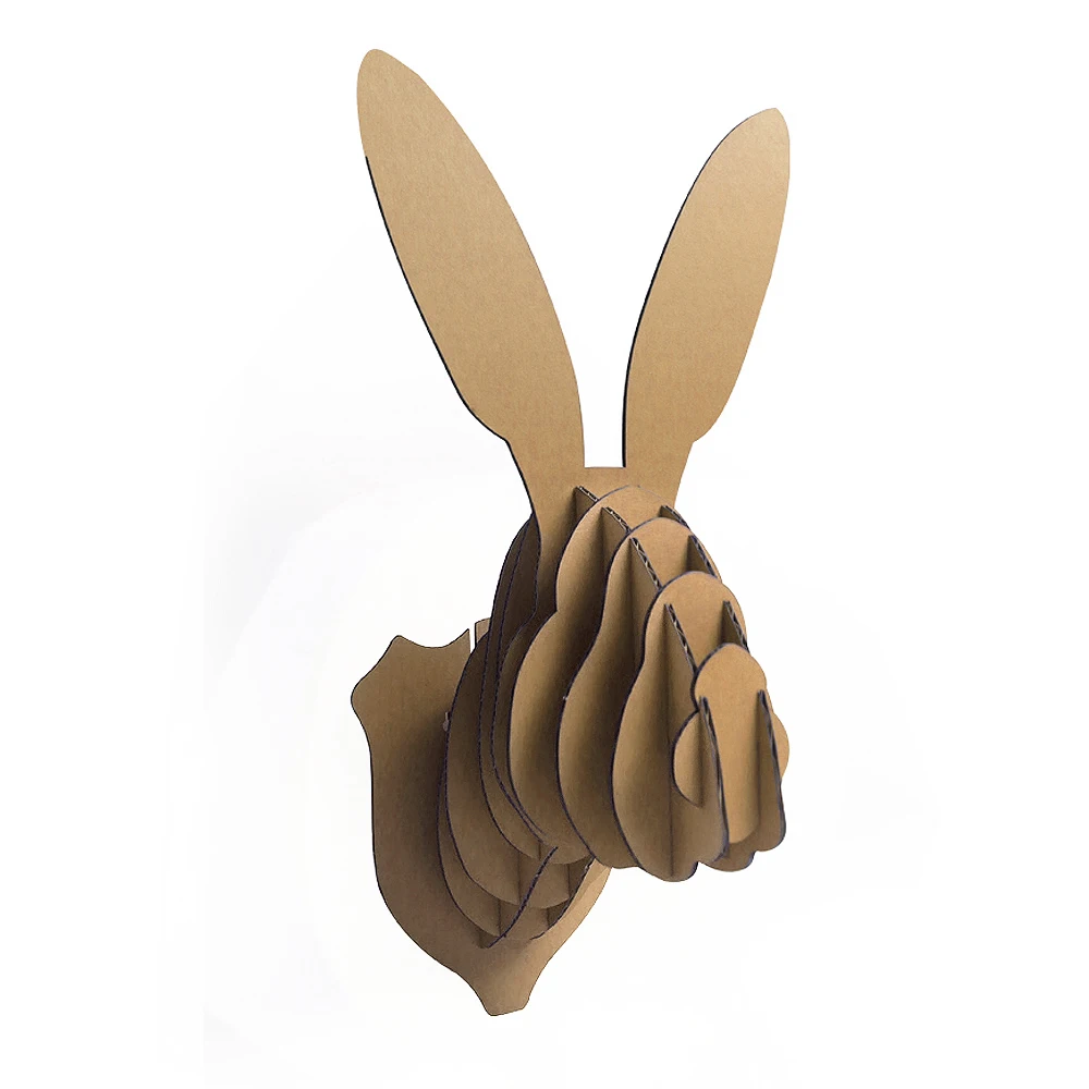 Buy Decoration Easter Bunny Head Wall Mount 3d Puzzle