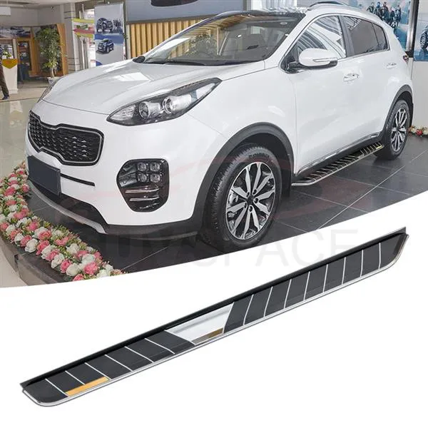 Алюминий стиль шаг в сторону подходит для KIA Sportage подножка Nerf бар