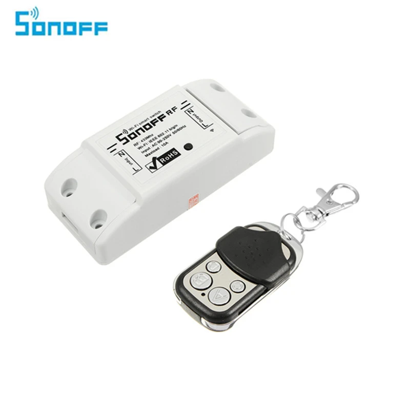 Беспроводной смарт переключатель Sonoff RF 433 МГц с радиочастотным пультом