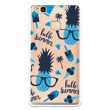 

Stand case costume drawing Hello Summer Green WP011 for Huawei P9 Lite
