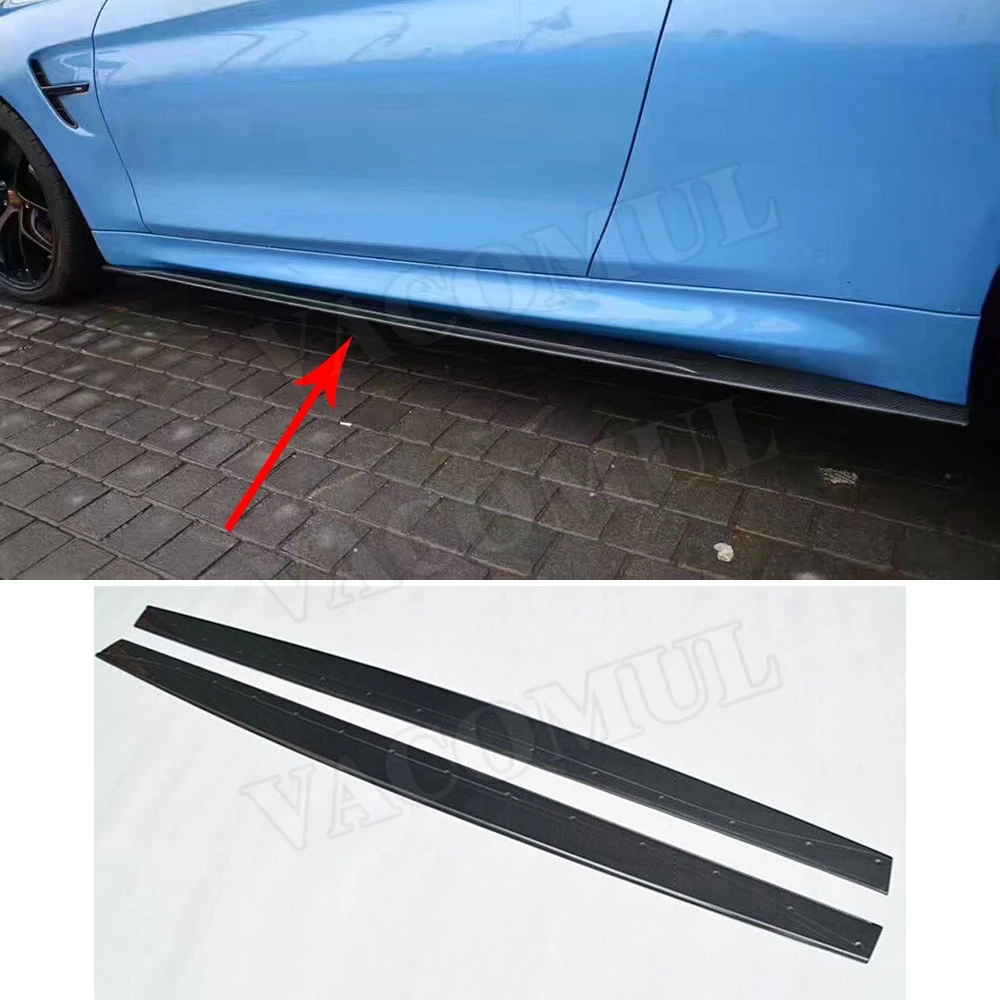 Боковые юбки из углеродного волокна для стайлинга автомобиля фартук BMW F82 F83 M4 Coupe 2