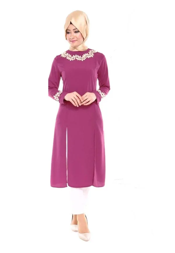 

2017 Fashion Muslim Spring Gowns Turkey Islamic Women's Top Clothes Long Sleeve Shirt Blouses Plus Size Abaya Kaftan