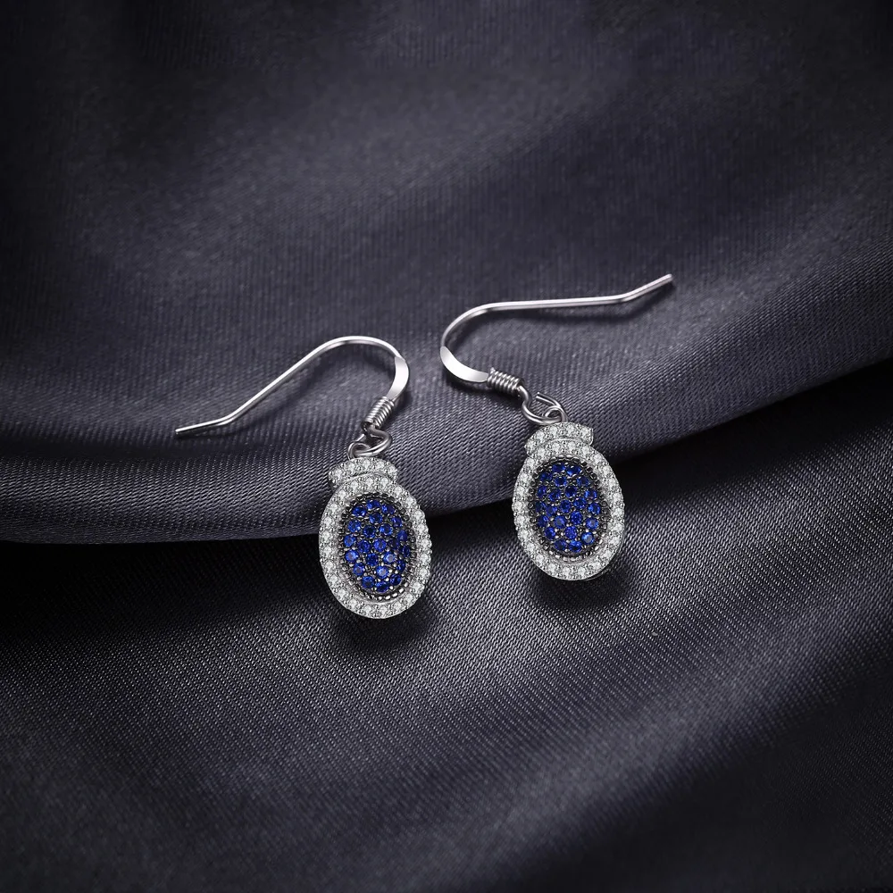 JewelryPalace создан синий шпинель проложить висячие серьги 925 пробы серебро красивый