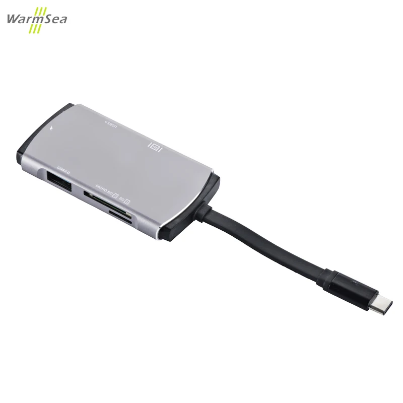 

USB-C HUB Type C Adapter For Samsung Galaxy S8 DEX Mode Note8 with 4K HDMI USB-C Charging USB 3.0 SD & Micro SD for Macbook Pro
