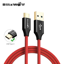 BlitzWolf кабель USB тип-С кабель 1m 1.8m для зарядки мобильного телефона для Xiaomi для Macbook