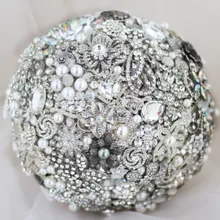 Iffo свадебные на заказ невесты бриллианты жемчуг драгоценный камень руки держащие цветы белые трюки букет модная атмосфера новая индивидуальность