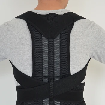 

2016 Hot Selling Adjustable Therapy Back Posture Brace Corrector Waist Shoulder Back Support Belt Men Vest for Posture Corrector