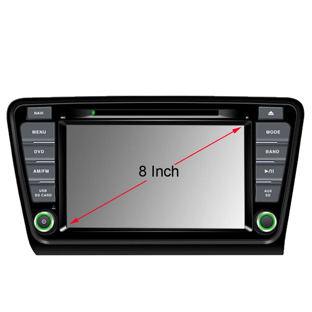 Best 8" Car DVD player with GPS navigation,audio Radio stereo,USB/SD AUX BT/TV Canbus,car multimedia headunit for SKODA OCTAVIA 2014 9
