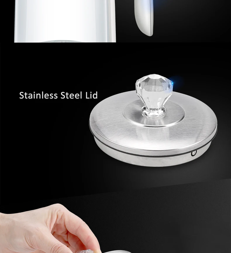 2L Electric Kettle BPA Free Fast Boiling Glass Tea Kettle Cordless Stainless Steel Finish Hot Water Kettle Glass Tea Pot (3)