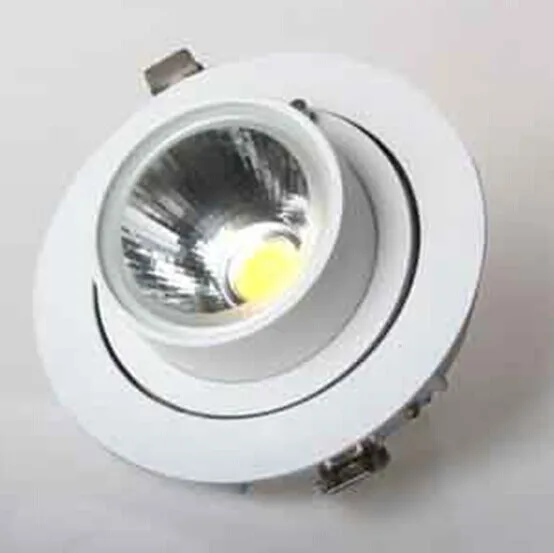 12 개/몫 35W 45W LED 트렁크 빛 110V 220V LED 짐벌 빛 COB 통 LED 램프 회전 Led 통