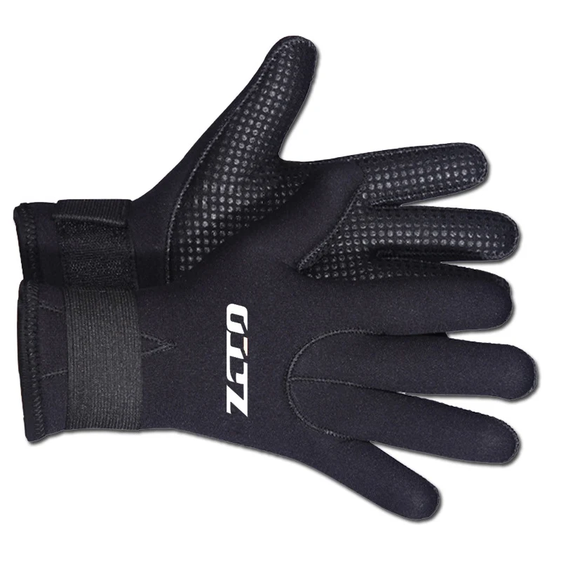 5 мм неопреновые перчатки для дайвинга противоскользящие перчатки для подводной рыбалки регулируемые охотничьи плавательные теплые перчатки для дайвинга