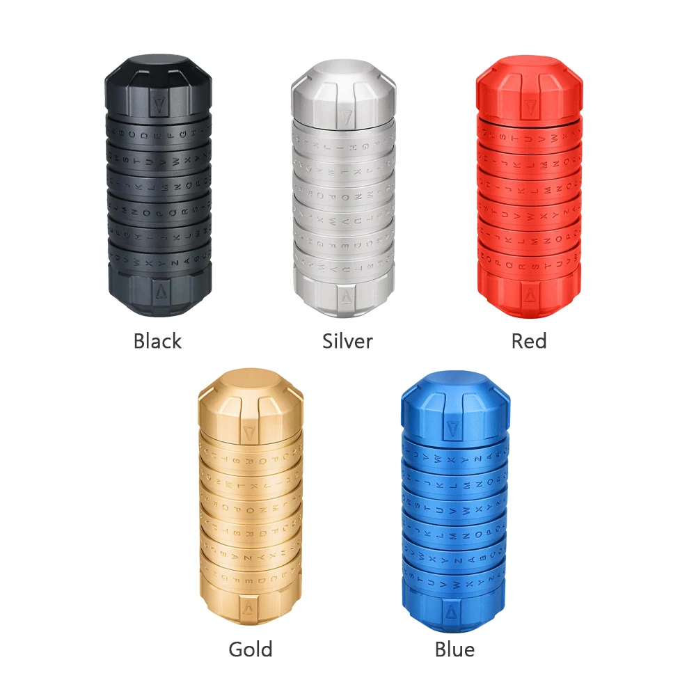 

Mini Cryptex Code Lock CNC Processing Valentine's Day Delicate Interesting Romantic Birthday Gifts Silver