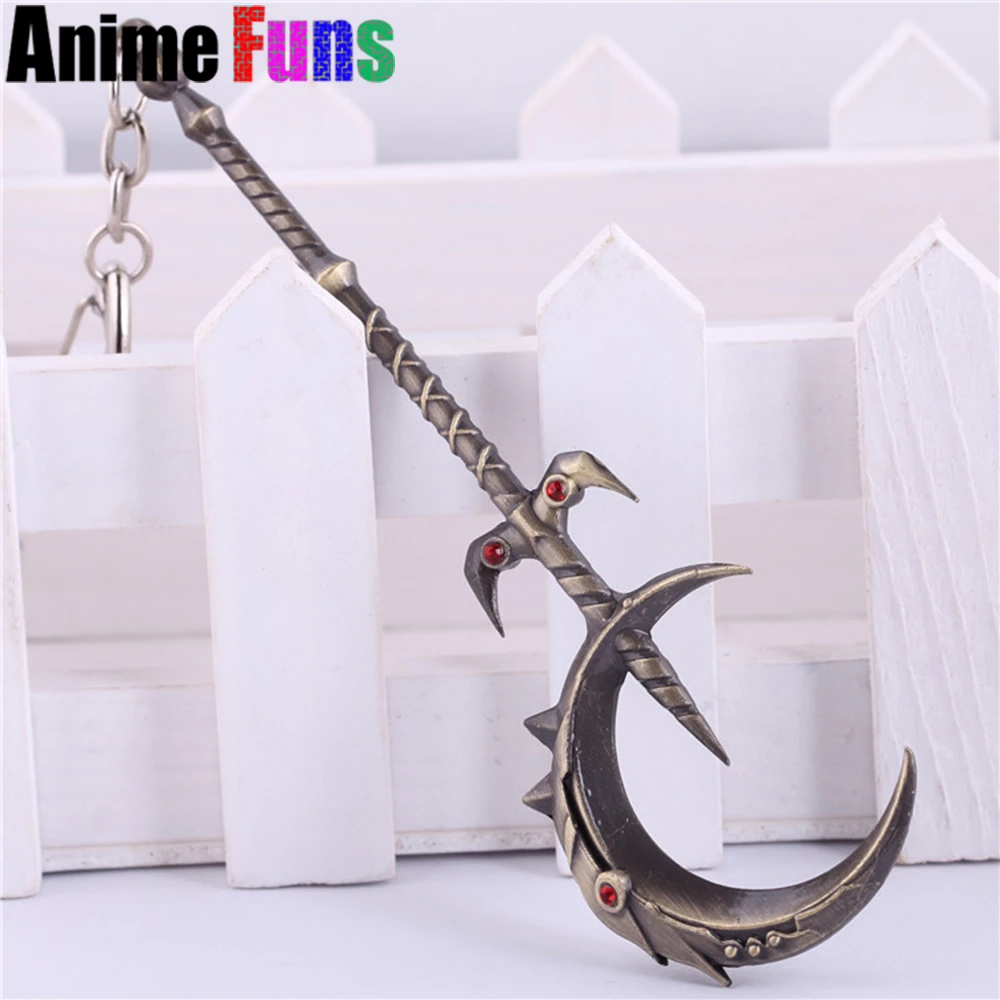 12センチゲームリーグ伝説のsoraka武器lol三日月杖剣武器キーホルダーチャームギフトドロップ 無料 League Of Legends Soraka League Of Legendsleague Of Aliexpress