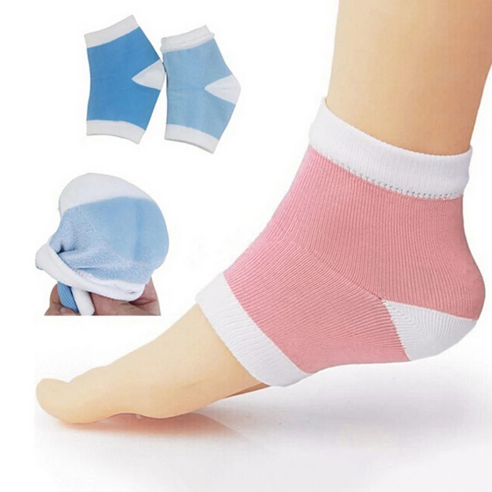 

2Pcs Silicone Moisturizing Gel Heel Socks Cracked Foot Skin Care Protectors Protection Sleeve Foot Care Tool