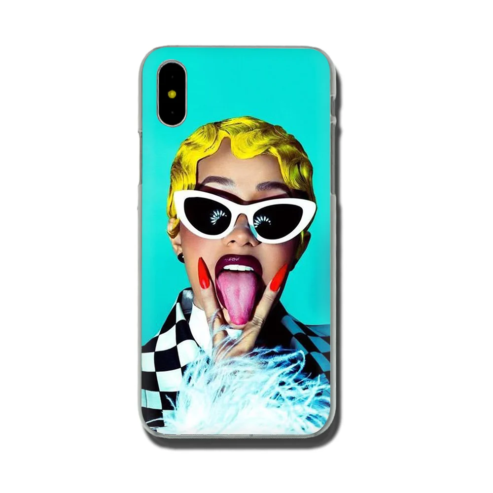 Жесткий чехол Cardi B для iphone 5 5s 6 6s 7 8 plus X XR XS MAX 11 pro Max - Цвет: H2