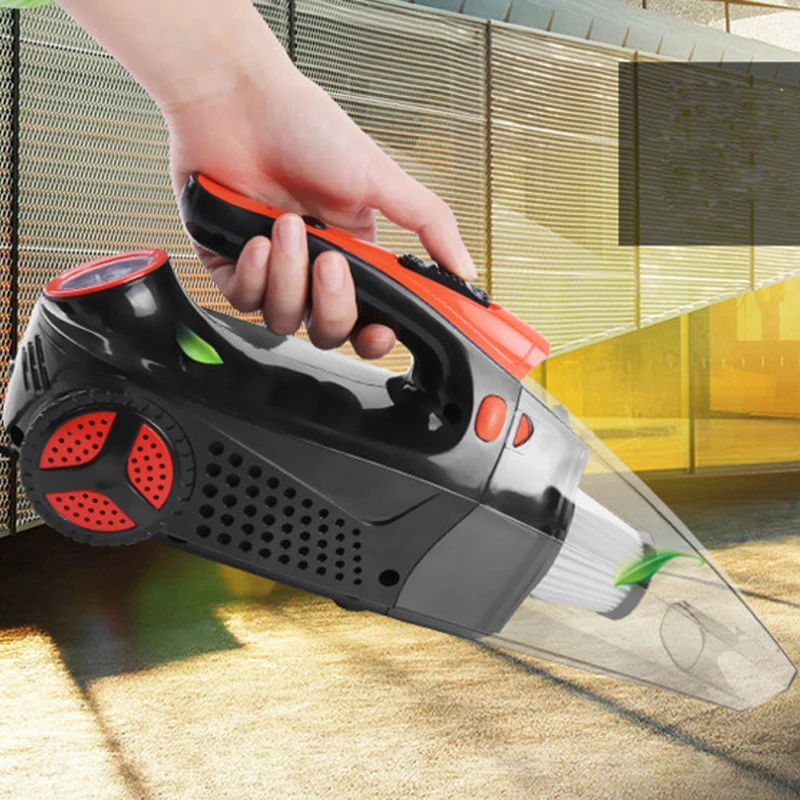 

New 4 in 1 Car Vacuum Cleaner 100W Wet and Dry Daul Use Air Pump Car Vacuum Cleaner Car air Pump Tire Pressure Monitoring