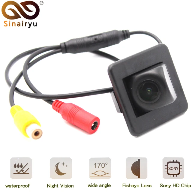 Cheap Sinairyu HD 170 องศา 1080 จุด Fisheye Sony/MCCD เลนส์ Starlight Night Vision รถย้อนกลับมุมมองด้านหลังกล้องสำหรับ kia K3