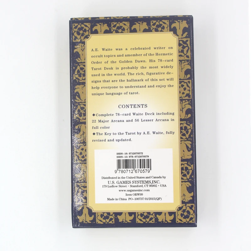 Online The Original Rider Waite Tarot Deck Full English Tarot Cards Game With English Booklet Instructions Tarot Board Game