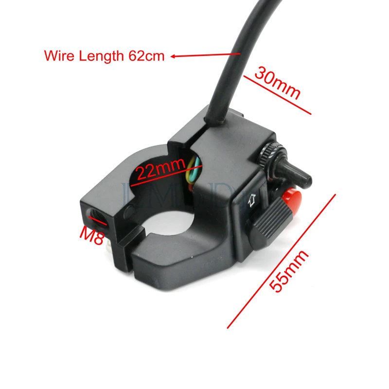 LMoDri мотоциклетные настраиваемые изменение руль Многофункциональный фара переключатели начать рулевого управления Переключатель Рог двойная вспышка