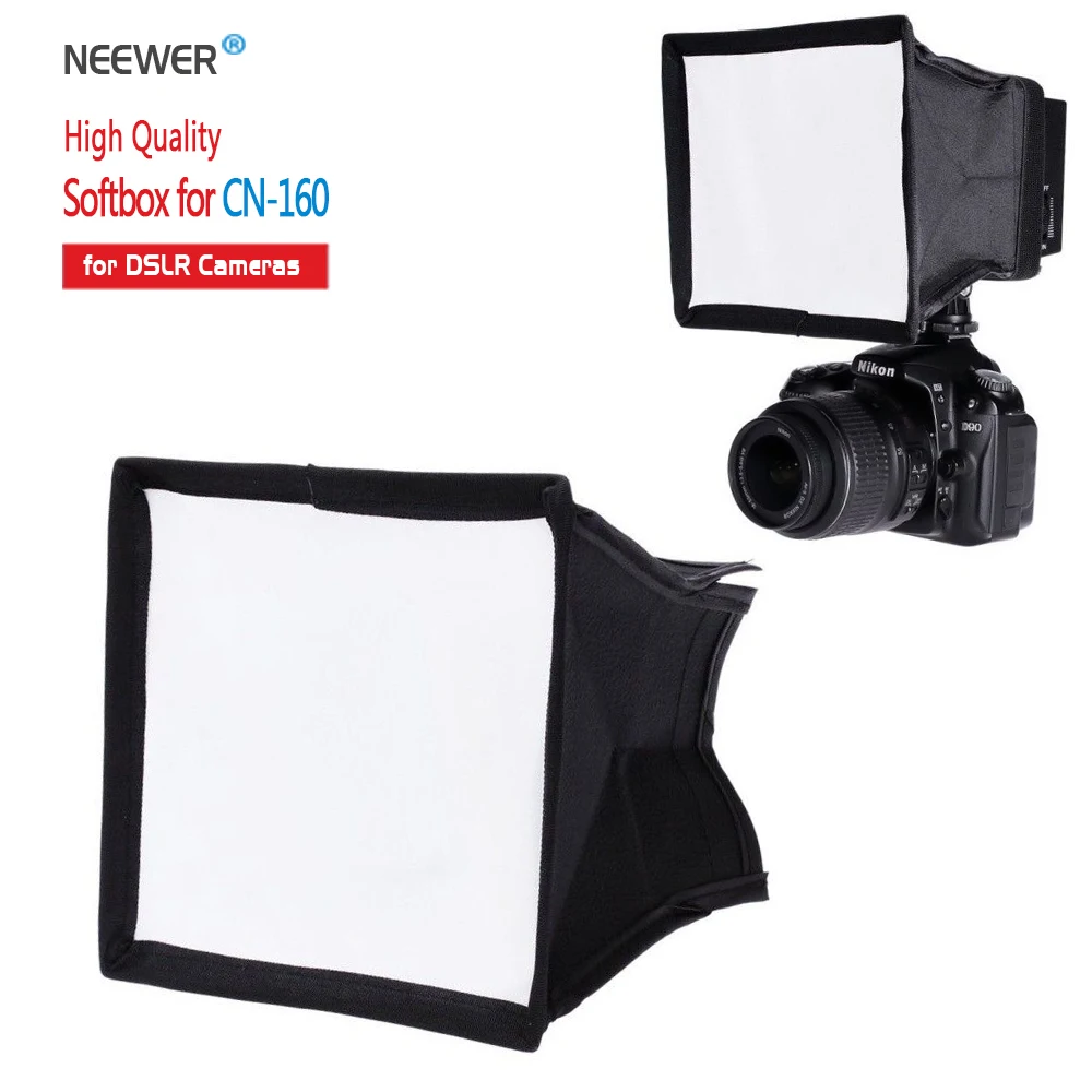 Neewer 5," x 6,7"/15x17 см камера складной диффузор мини софтбокс для CN-160 светодиодный светильник вспышки