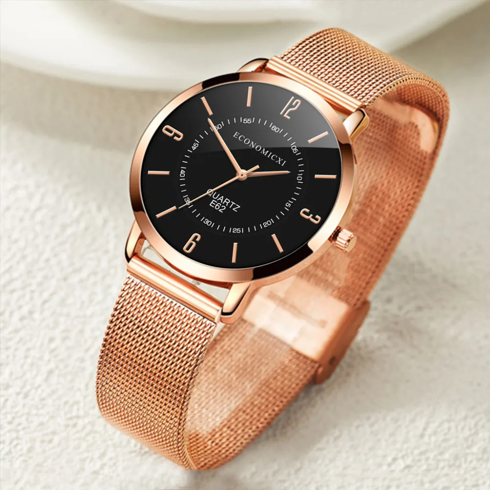 Женские и мужские часы из розового золота и стали, роскошные брендовые Модные кварцевые женские часы, деловые праздничные подарочные часы, наручные часы# AWS