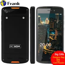 AGA origine X1 Mini IP68 Étanche Téléphone Mobile Robuste 5.0 “HD 2 GB RAM 16 GB ROM Android 6.0 Qualcomm Quad Core 4000 mAh GPS