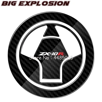 

For Kawasaki Ninja ZX-10R ZX10R 2006-2015 3D Carbon Fuel Motorcycle Gas Stopper Protector Decals Ninja ZX-10R Decals