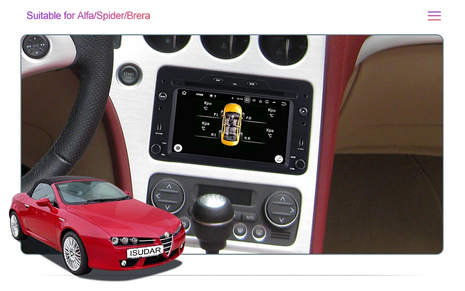 Flash Deal Isudar 1 Din Auto Radio Android 9 For Alfa/Romeo/Spider/Brera/159 Sportwagon RAM 2G Car Multimedia Video DVD Player GPS USB DVR 5