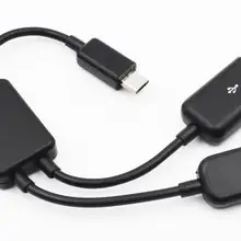 2-в-1 внешний Питание мобильный телефон зарядное устройство для передачи данных кабель мобильного телефона кабель для передачи данных