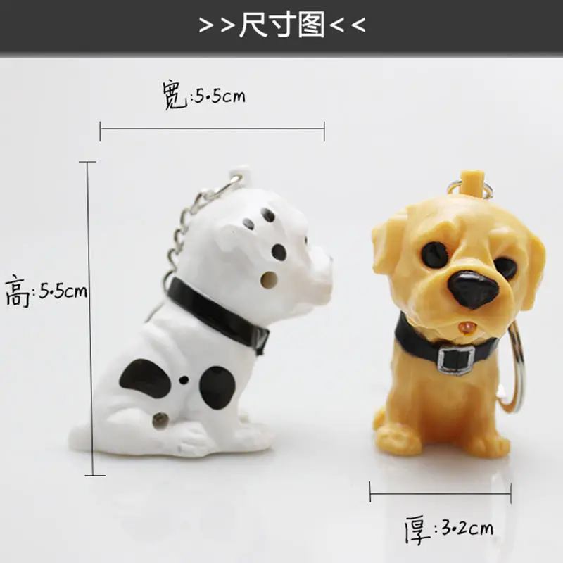 

kids gift sound light keychains flashlight sound dogs cartoon toys animation led keychains pendant Fashion Jewelry BS-508