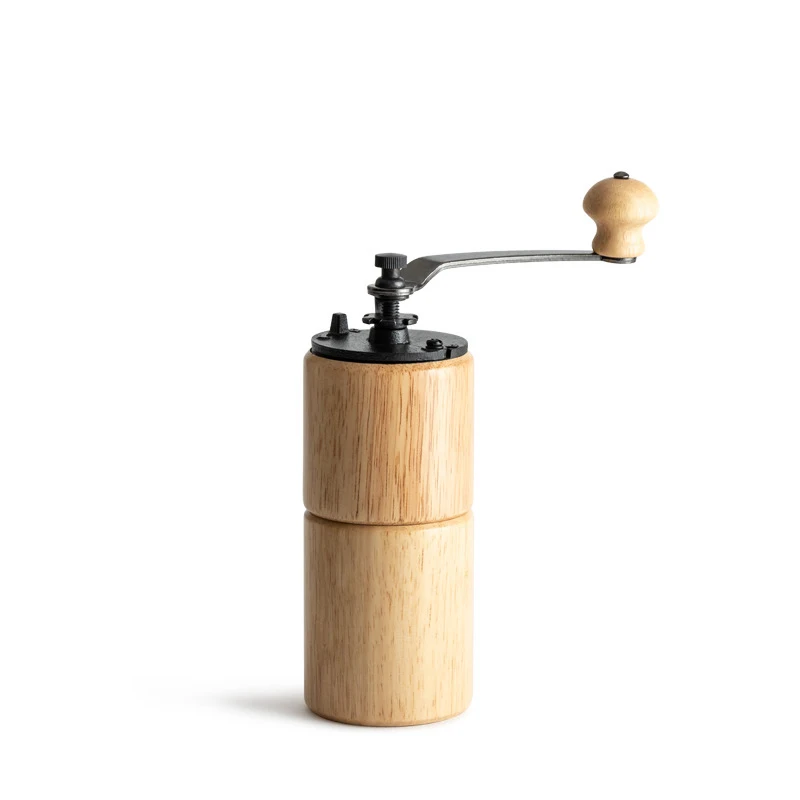 Rubber Wood Coffee Grinder Mini Hand Manual Handmade Coffee Bean Burr Grinders Mill Kitchen Tool Cr - 33000694717