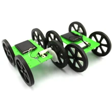 F17927 8 1pcs Mini Solar Powered Toy DIY Car Kit 5 44 60mm 4WD Smart Robot