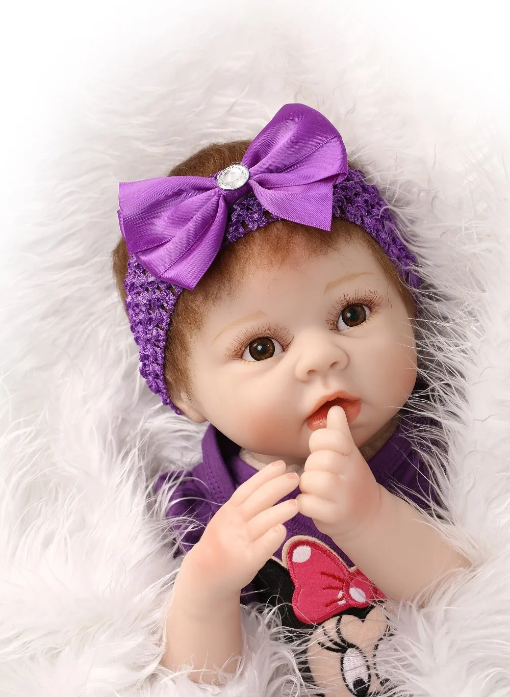 22 дюймов 55 см Reborn Baby Doll реалистичные мягкие силиконовые Reborn для маленьких девочек очаровательны bebe дети Brinquedos игрушка