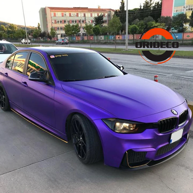 Purple matte metallic satin purple vinyl wraps 2