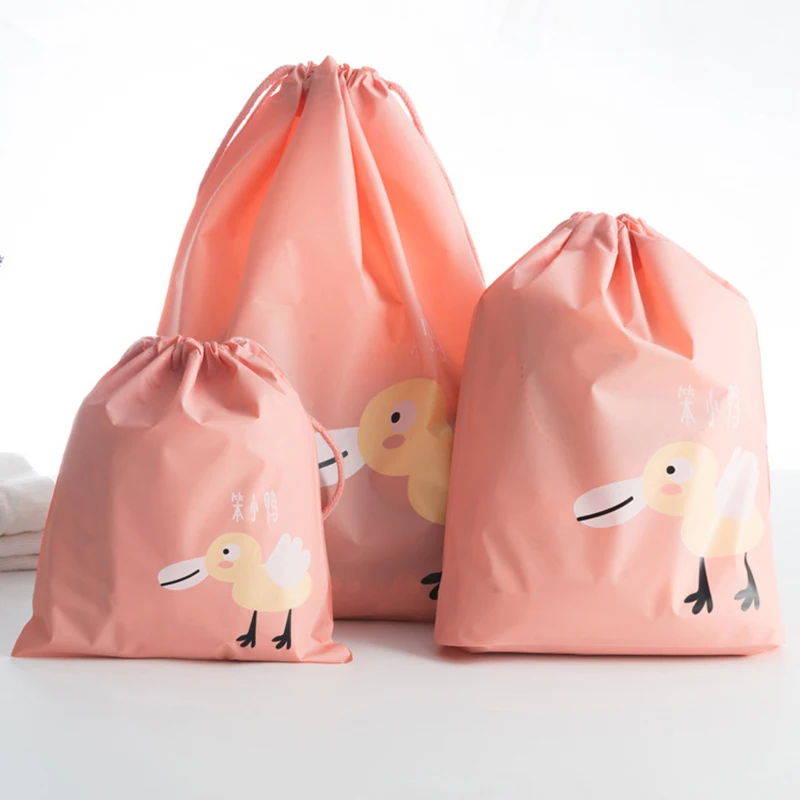 1pcs Travel Clothes Storage Bags Kids Toy Drawstring Bag Shoe Laundry Lingerie Makeup Luggage Cosmetics Organizer Pouch