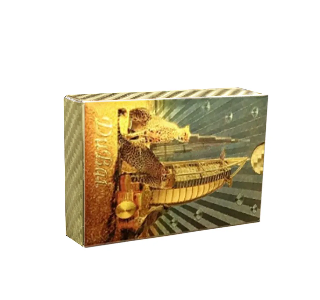 style 7 Праздничный сувенир подарки 500 евро 24 к Золотая фольга игральные карты одна колода покер карты индивидуальный подарок - Цвет: style 7