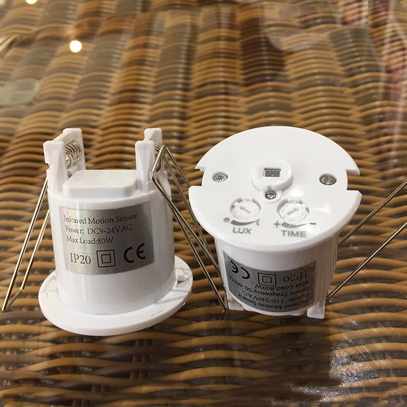 Mini Time delay Adjustable 360 Degree Ceiling PIR Infrared Body Motion Sensor Detector Lamp Light Movement Switch DC9-24V HH (6)