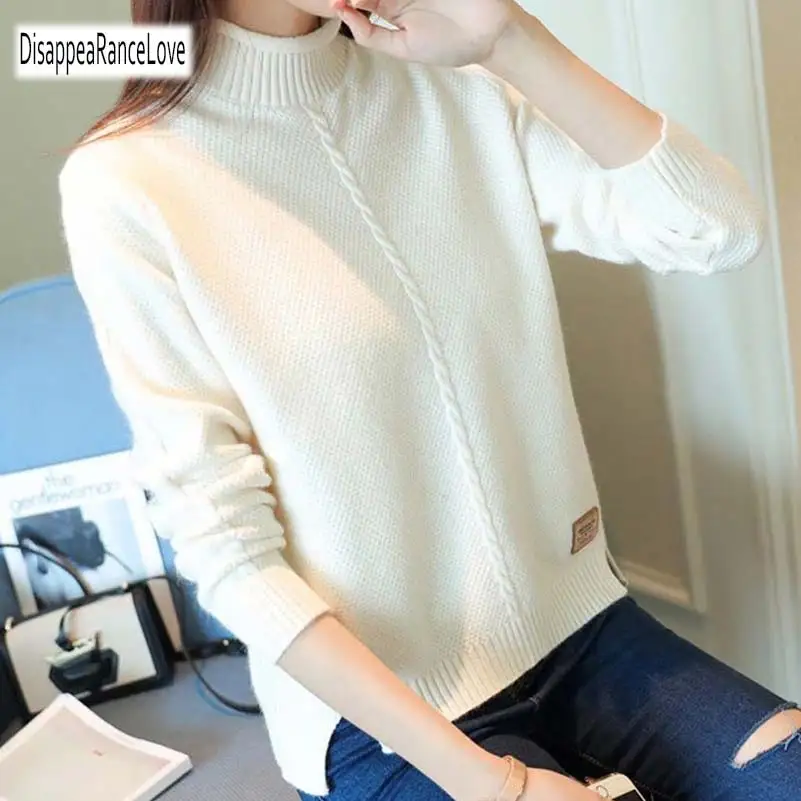 Autumn Winter Turtleneck Sweater Women 2019 New Design solid Women Sweater And Pullover Female Jumper Tops Knitted sweaters
