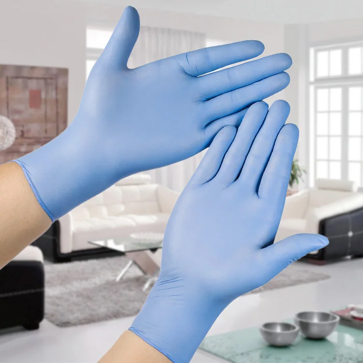 

100PC Ultra Thin Household Cleaning nitrile gloves Medical Disposable Tatoo Mechanic Laboratory repair Powder Free latex rubber