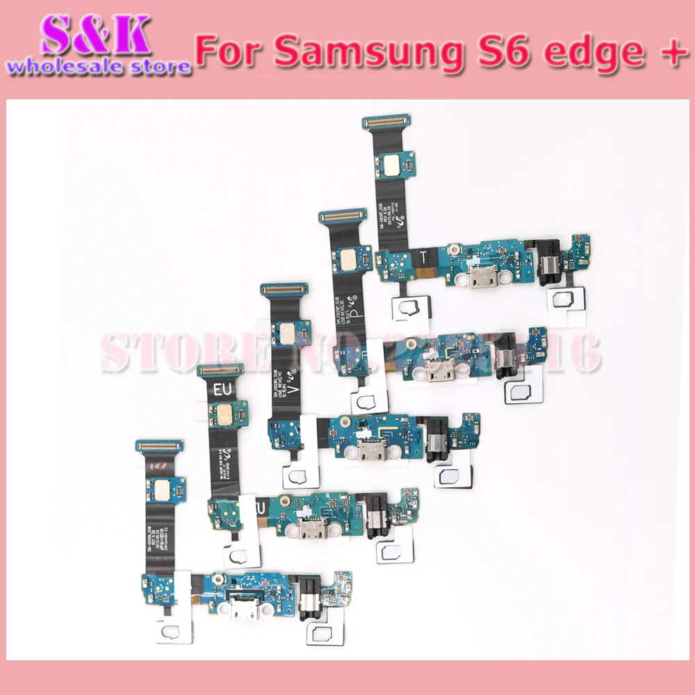 (50 шт./лот) зарядки зарядное устройство USB стыковки шлейф лента для Samsung S6 Edge + плюс