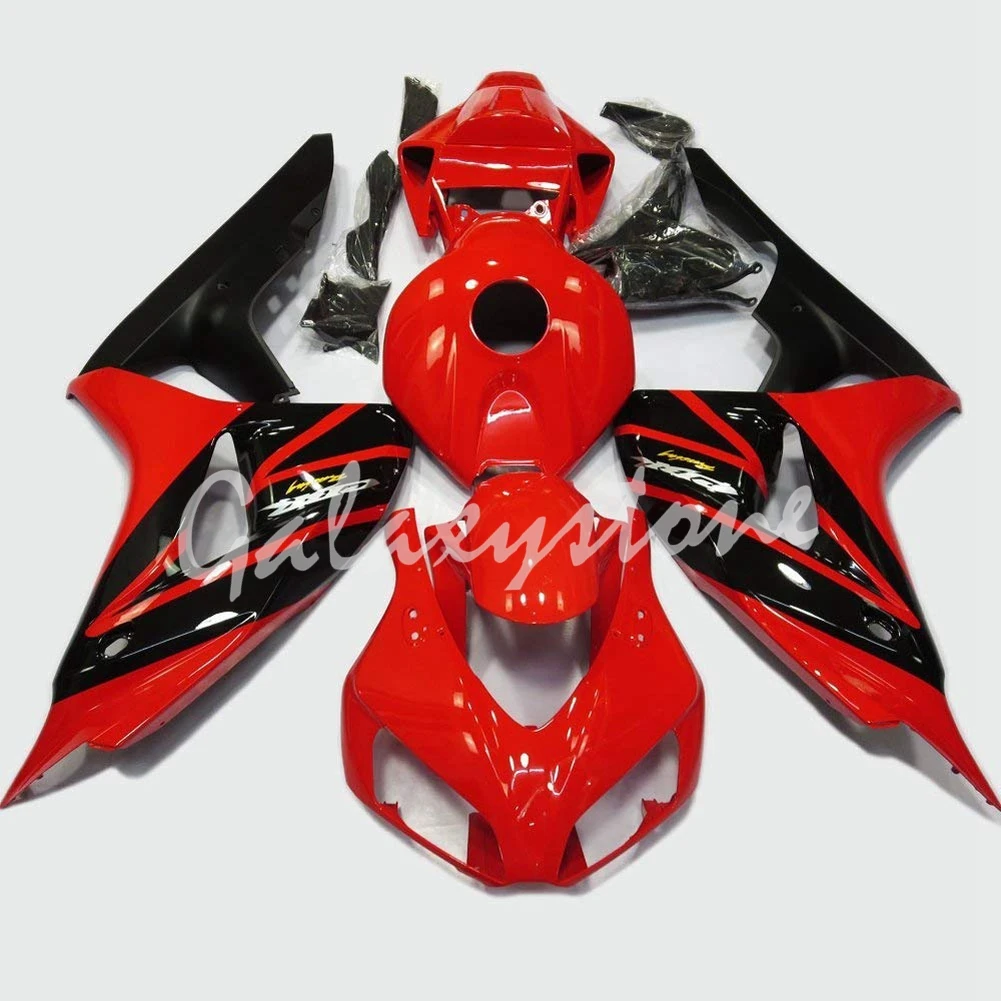 

ABS Injection Molding - Red & Silver & Black Motorcycle Fairing Kit for Honda CBR 1000 RR 2006 2007