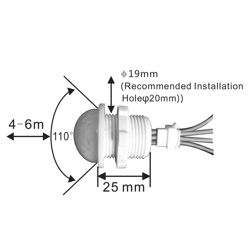 2x25 мм светодиодный PIR Детектор инфракрасный датчик движения переключатель с задержкой времени Регулируемый переключатель nintendo sonoff лампа прерыватель