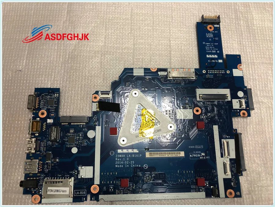low cost  LA-B161P NBML911001 NB.ML911.001 For acer E5-571 E5-531 laptop motherboard I3 5005 CPU 100% TESED O