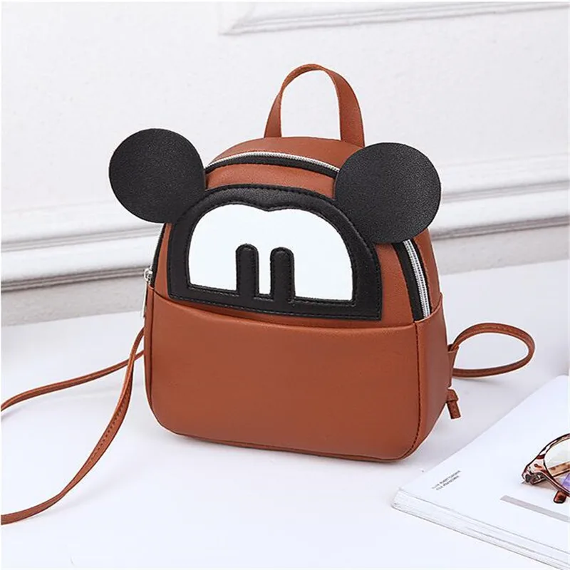 

Women's bag 2019 new retro fashion zipper ladies backpack PU leather high quality student bag youth bag