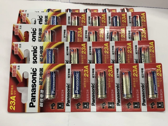 

15pcs/lot New 100% Genuine Panasonic LRV08L-1B5C 12V A23 23A Alkaline battery/alarm batteries