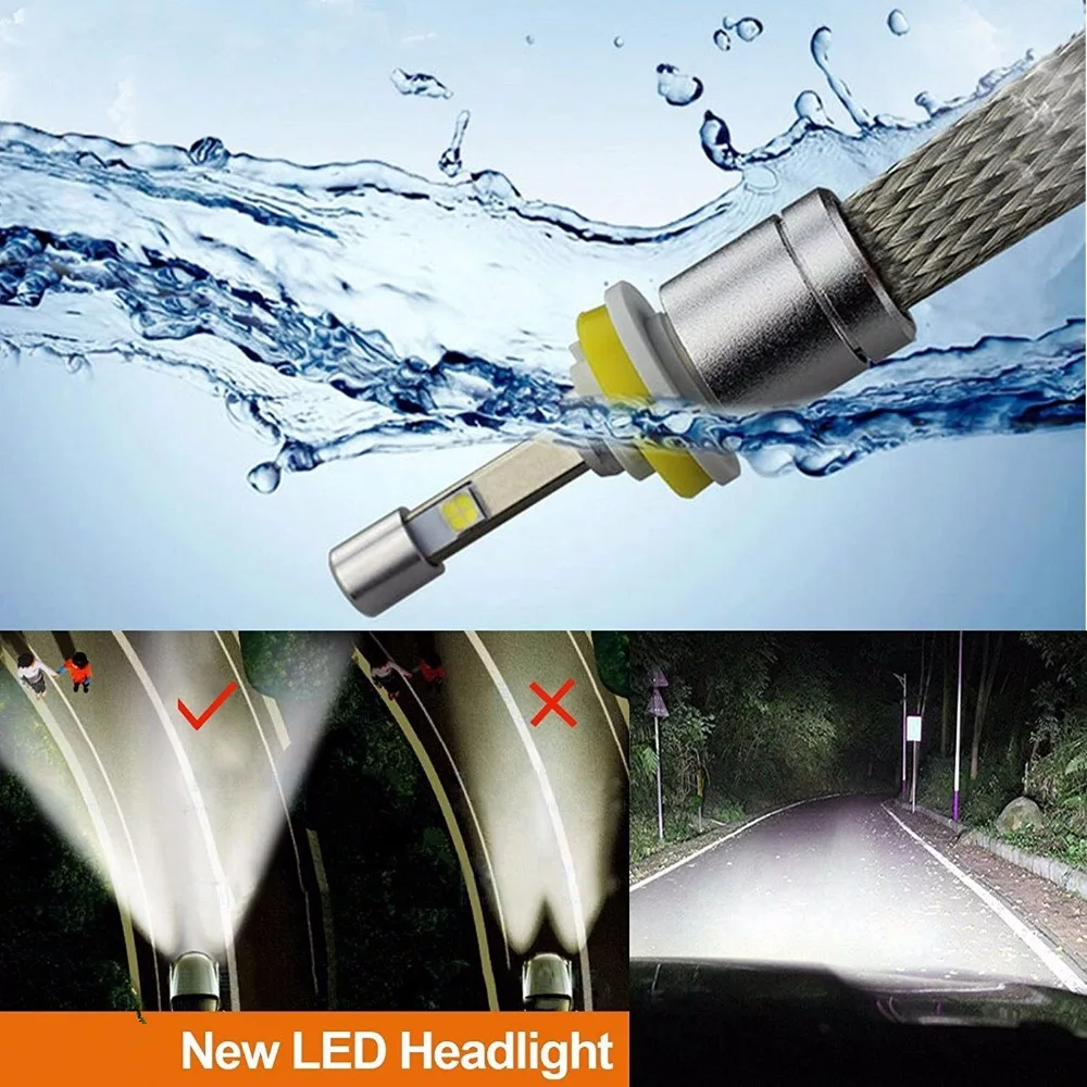 OEM CREE XHP 50 чип автомобиля H4 H7 H1 светодиодный фар 110 Вт 13200LM 6000 К Супер яркие лампы