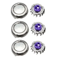 3 шт. из нержавеющей стали серебряные мужские электробритвы головки Сменное бритвенное лезвие лезвия набор головок для Philips HQ8 HQ9 аксессуары комплект