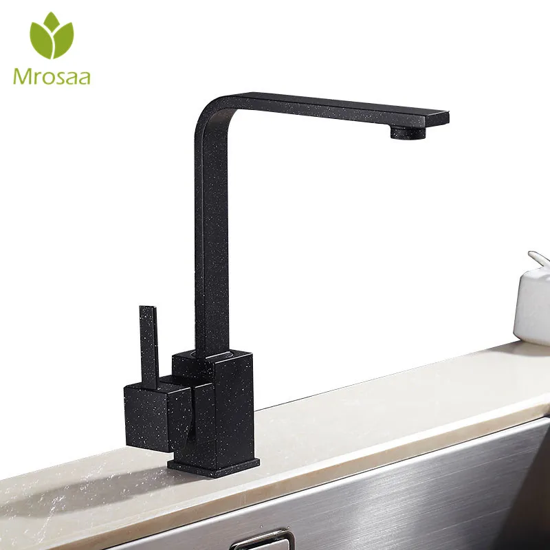 

Kitchen Sink Faucet Swivel Taps Polished Chorme Basin Faucets Black Hot & Cold Mixer Tap Faucet Torneira Mixer for Bathroom