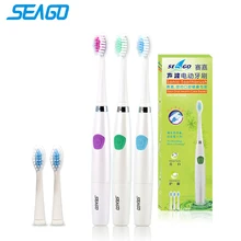 2016 Fashion Ultrasonic Brands Portable Electric Sonic Toothbrush Battery Operated Oral Hygiene 3 Tooth Brush Heads SG912