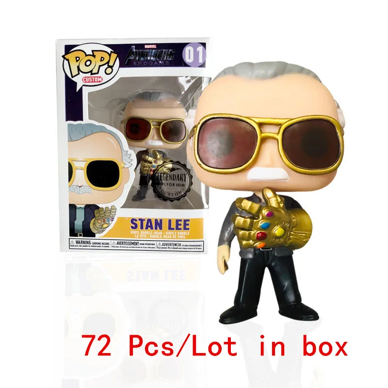 

FUNKO POP 72Pcs/Lot Marvel Avengers: Endgame STAN LEE 01# Vinyl Action Figure Collection Model Toys Wholesale of Children's Toys